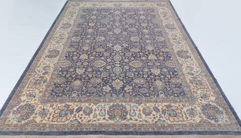 Chobi Grey Hand Knotted 90 X 122 Area Rug 700-157712 Image 1