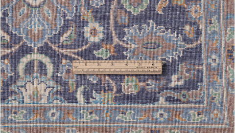 Chobi Grey Hand Knotted 90 X 122 Area Rug 700-157712 Image 8