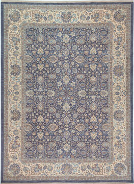 Afghan Chobi Grey Rectangle 9x12 ft Wool Carpet 157712