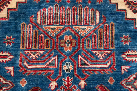 Kazak Blue Hand Knotted 41 X 60 Area Rug 700-157713 Image 6