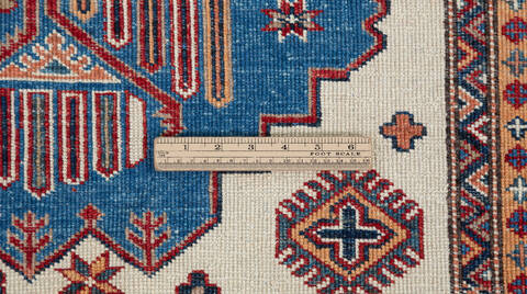 Kazak Blue Hand Knotted 41 X 60 Area Rug 700-157713 Image 8