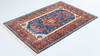 Kazak Blue Hand Knotted 41 X 60 Area Rug 700-157713 Thumb 2