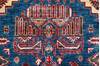 Kazak Blue Hand Knotted 41 X 60 Area Rug 700-157713 Thumb 6