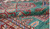 Kazak Green Hand Knotted 40 X 60  Area Rug 700-157714 Thumb 7