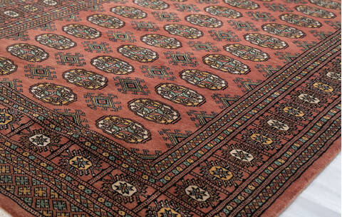 Bokhara Pink Hand Knotted 42 X 511  Area Rug 700-157719 Image 3