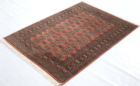Bokhara Pink Hand Knotted 42 X 511 Area Rug 700-157719 Image 2