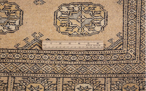 Bokhara Beige Hand Knotted 69 X 98  Area Rug 700-157720 Image 8