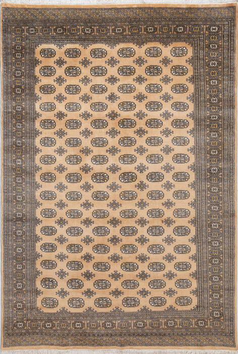 Bokhara Beige Hand Knotted 69 X 98 Area Rug 700-157720 Image 0
