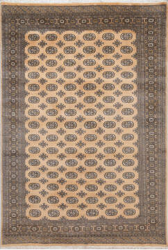 Bokhara Beige Hand Knotted 6'9" X 9'8"  Area Rug 700-157720