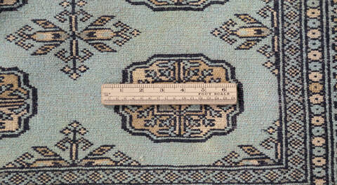 Bokhara Blue Hand Knotted 47 X 68  Area Rug 700-157721 Image 8