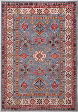 Kazak Grey Hand Knotted 6'9" X 9'7"  Area Rug 700-157722