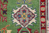 Kazak Green Hand Knotted 410 X 69 Area Rug 700-157723 Thumb 6