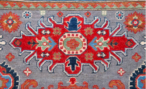 Kazak Grey Hand Knotted 50 X 610 Area Rug 700-157724 Image 6