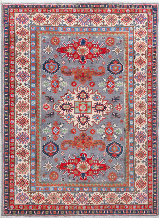 Kazak Grey Hand Knotted 50 X 610 Area Rug 700-157724 Image 0
