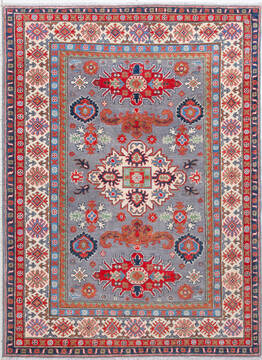 Kazak Grey Hand Knotted 5'0" X 6'10"  Area Rug 700-157724