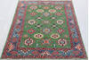 Kazak Green Hand Knotted 40 X 58 Area Rug 700-157725 Thumb 1