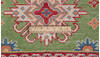 Kazak Green Runner Hand Knotted 210 X 62  Area Rug 700-157726 Thumb 8