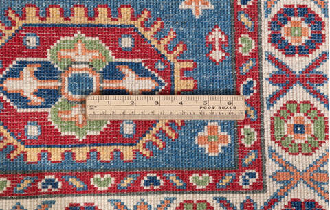 Kazak Blue Runner Hand Knotted 21 X 59 Area Rug 700-157727 Image 8