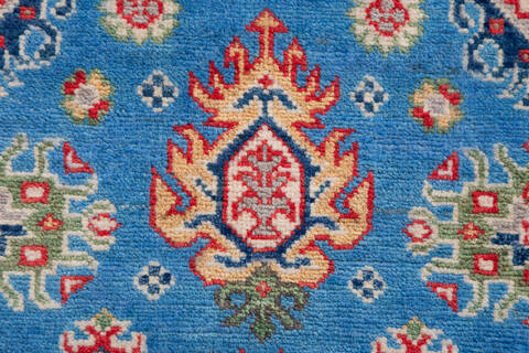 Kazak Blue Hand Knotted 34 X 411 Area Rug 700-157728 Image 6
