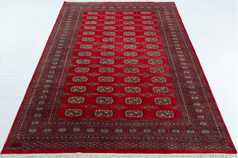 Bokhara Red Hand Knotted 66 X 101 Area Rug 700-157729 Image 1