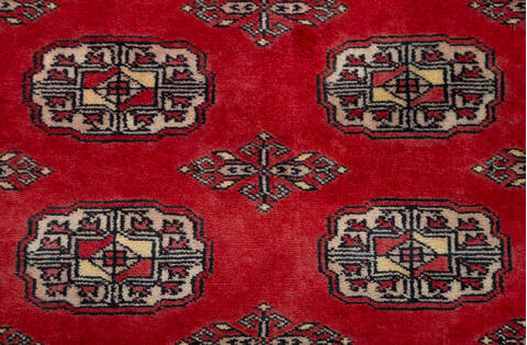Bokhara Red Hand Knotted 66 X 101 Area Rug 700-157729 Image 6