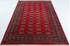 Bokhara Red Hand Knotted 66 X 101 Area Rug 700-157729 Thumb 1