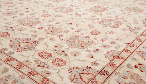 Chobi Beige Hand Knotted 68 X 84  Area Rug 700-157730 Image 3