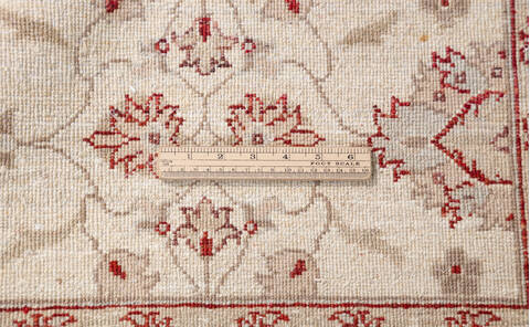 Chobi Beige Hand Knotted 68 X 84  Area Rug 700-157730 Image 8