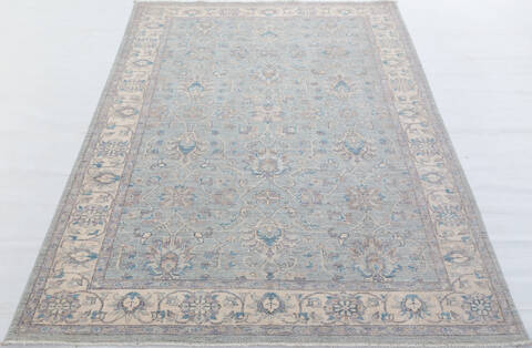 Chobi Light Gray Hand Knotted 62 X 92 Area Rug 700-157731 Image 1