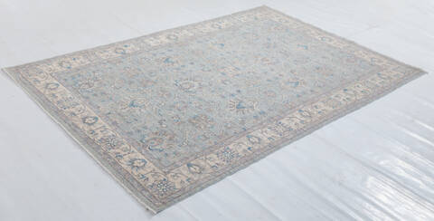 Chobi Light Gray Hand Knotted 62 X 92 Area Rug 700-157731 Image 2