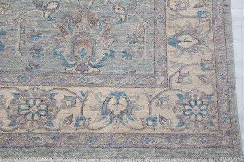 Chobi Light Gray Hand Knotted 62 X 92 Area Rug 700-157731 Image 5