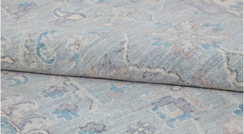 Chobi Light Gray Hand Knotted 62 X 92 Area Rug 700-157731 Image 7