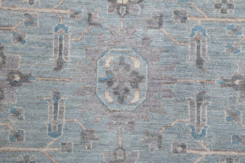 Chobi Light Gray Hand Knotted 100 X 1310 Area Rug 700-157732 Image 5