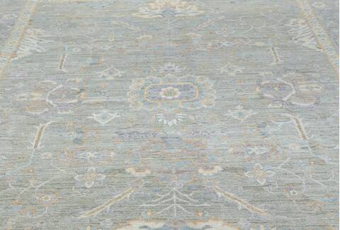 Chobi Green Hand Knotted 710 X 910 Area Rug 700-157733 Image 4