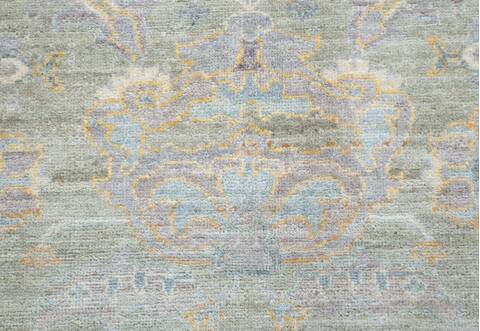 Chobi Green Hand Knotted 710 X 910 Area Rug 700-157733 Image 6