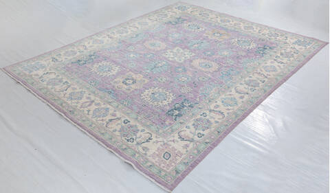 Chobi Purple Hand Knotted 711 X 100 Area Rug 700-157735 Image 2