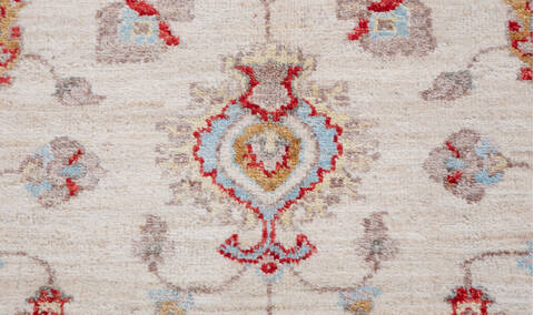 Chobi Beige Hand Knotted 59 X 81  Area Rug 700-157736 Image 6