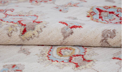 Chobi Beige Hand Knotted 59 X 81  Area Rug 700-157736 Image 7