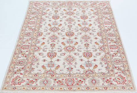 Chobi Beige Hand Knotted 41 X 63 Area Rug 700-157737 Image 1