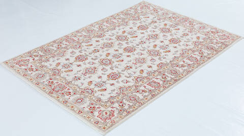 Chobi Beige Hand Knotted 41 X 63 Area Rug 700-157737 Image 2