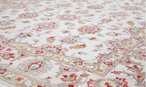 Chobi Beige Hand Knotted 41 X 63 Area Rug 700-157737 Image 3