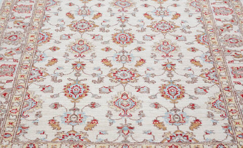 Chobi Beige Hand Knotted 41 X 63 Area Rug 700-157737 Image 5