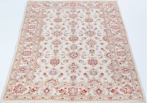 Chobi Beige Hand Knotted 40 X 62 Area Rug 700-157738 Image 1