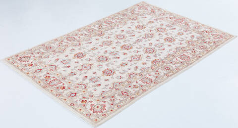 Chobi Beige Hand Knotted 40 X 62 Area Rug 700-157738 Image 2