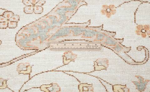 Chobi Beige Hand Knotted 121 X 153 Area Rug 700-157739 Image 8