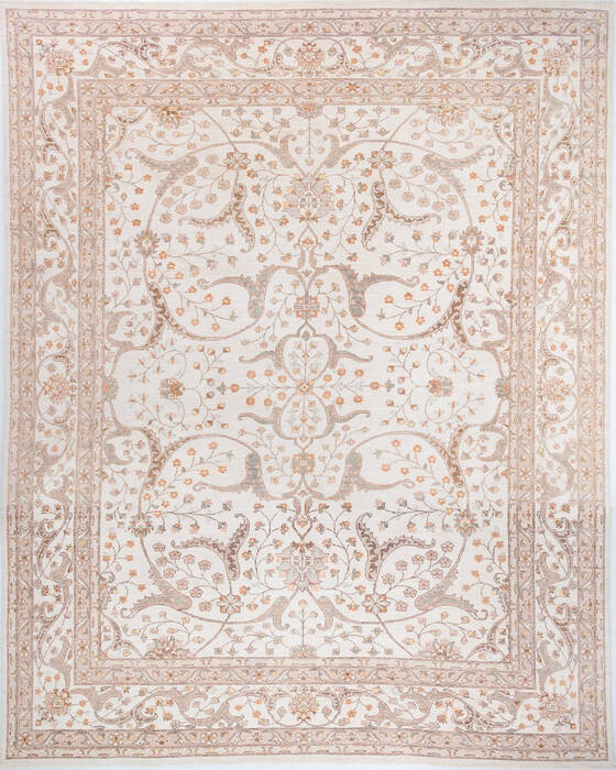 Chobi Beige Hand Knotted 121 X 153 Area Rug 700-157739 Image 0