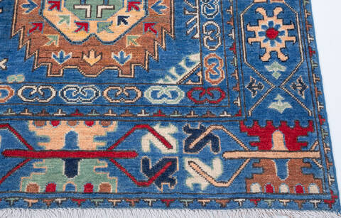 Kazak Blue Hand Knotted 68 X 99 Area Rug 700-157740 Image 4