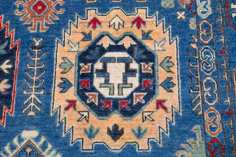 Kazak Blue Hand Knotted 68 X 99 Area Rug 700-157740 Image 6