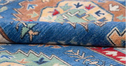 Kazak Blue Hand Knotted 68 X 99 Area Rug 700-157740 Image 7