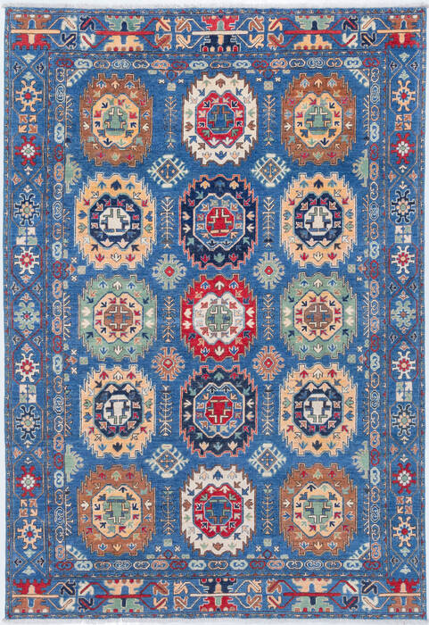 Kazak Blue Hand Knotted 68 X 99 Area Rug 700-157740 Image 0